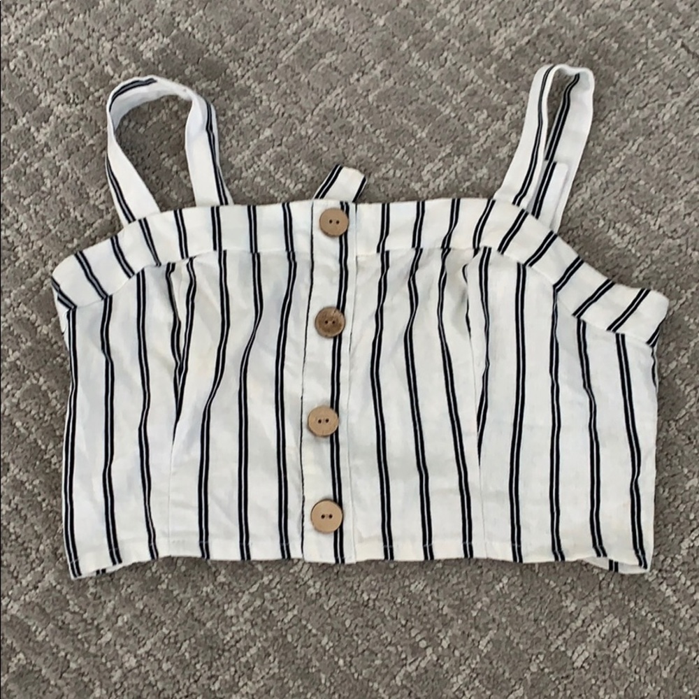 Striped crop top